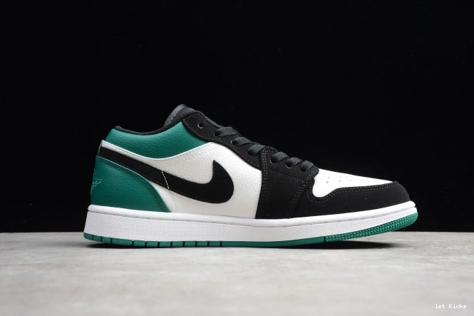1st Kicks Shoes Air Black Jordan Mystic 1 553558-113 Green White Low 0629
